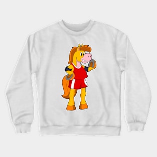 Horse as Runner Crewneck Sweatshirt